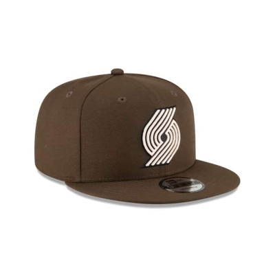 Brown Portland Trail Blazers Hat - New Era NBA City Edition Alt 59FIFTY Fitted Caps USA0426519